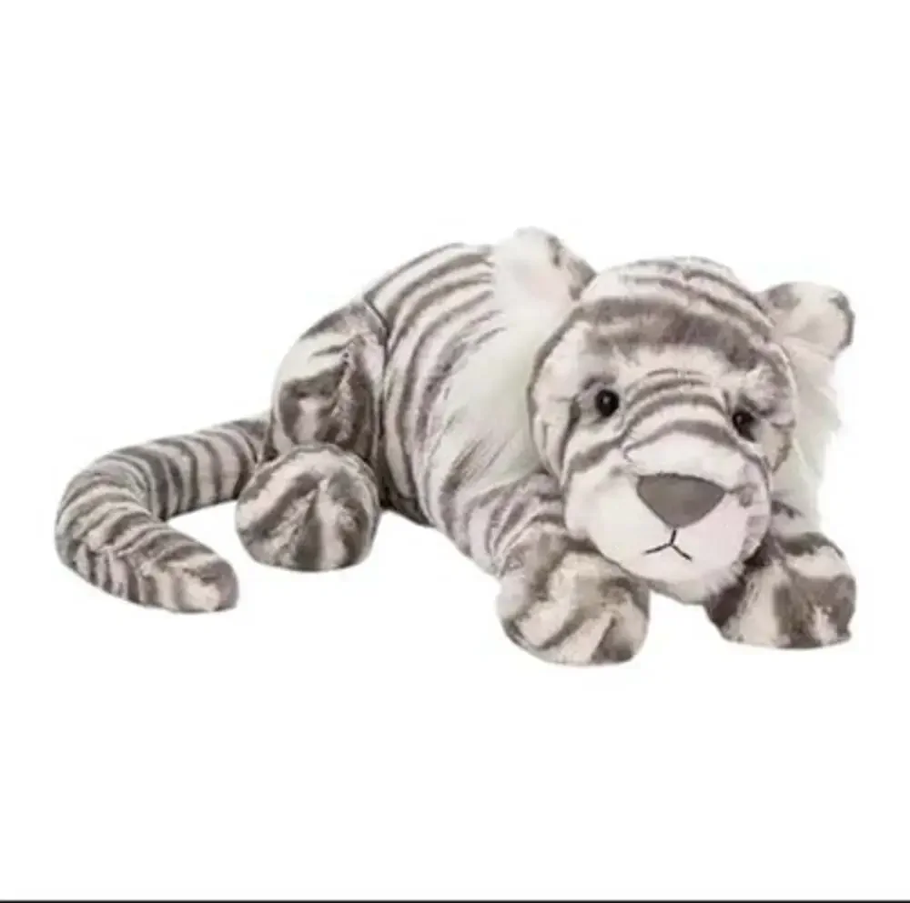 Jellycat SACHA SNOW TIGER - Small Plush - Brand New with Tags